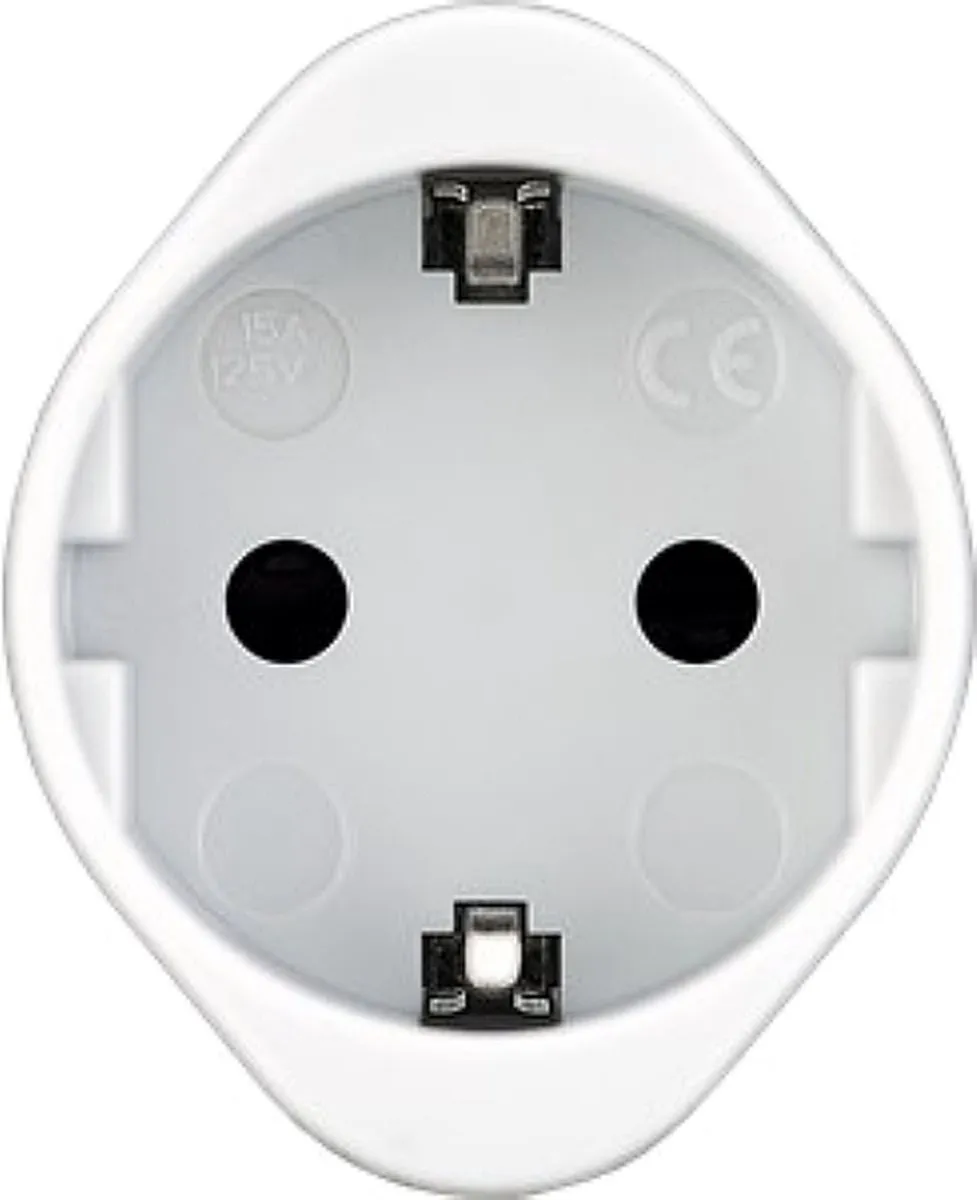 Goobay Reisadapter Europa naar Verenigde Staten en Japan - Geaard - Wit