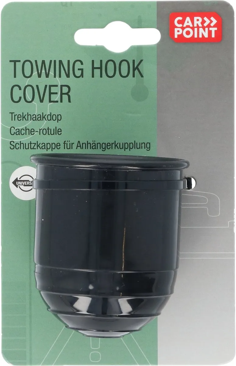 Carpoint Trekhaakdop Plastic - Zwart