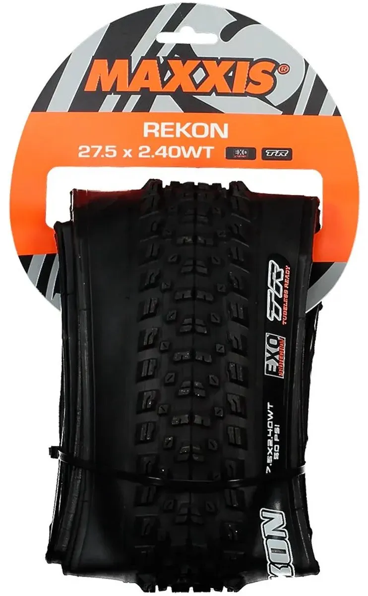 Maxxis Rekon Exo/TR 60 TPI MTB Vouwband 27.5" - Tubeless - Zwart