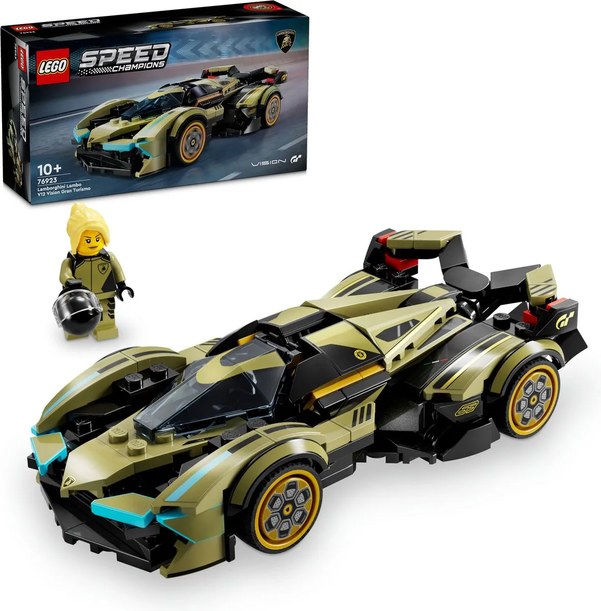 LEGO Speed Champions Lamborghini Lambo V12 Vision GT 76923 - 230 Stukken - Blauw