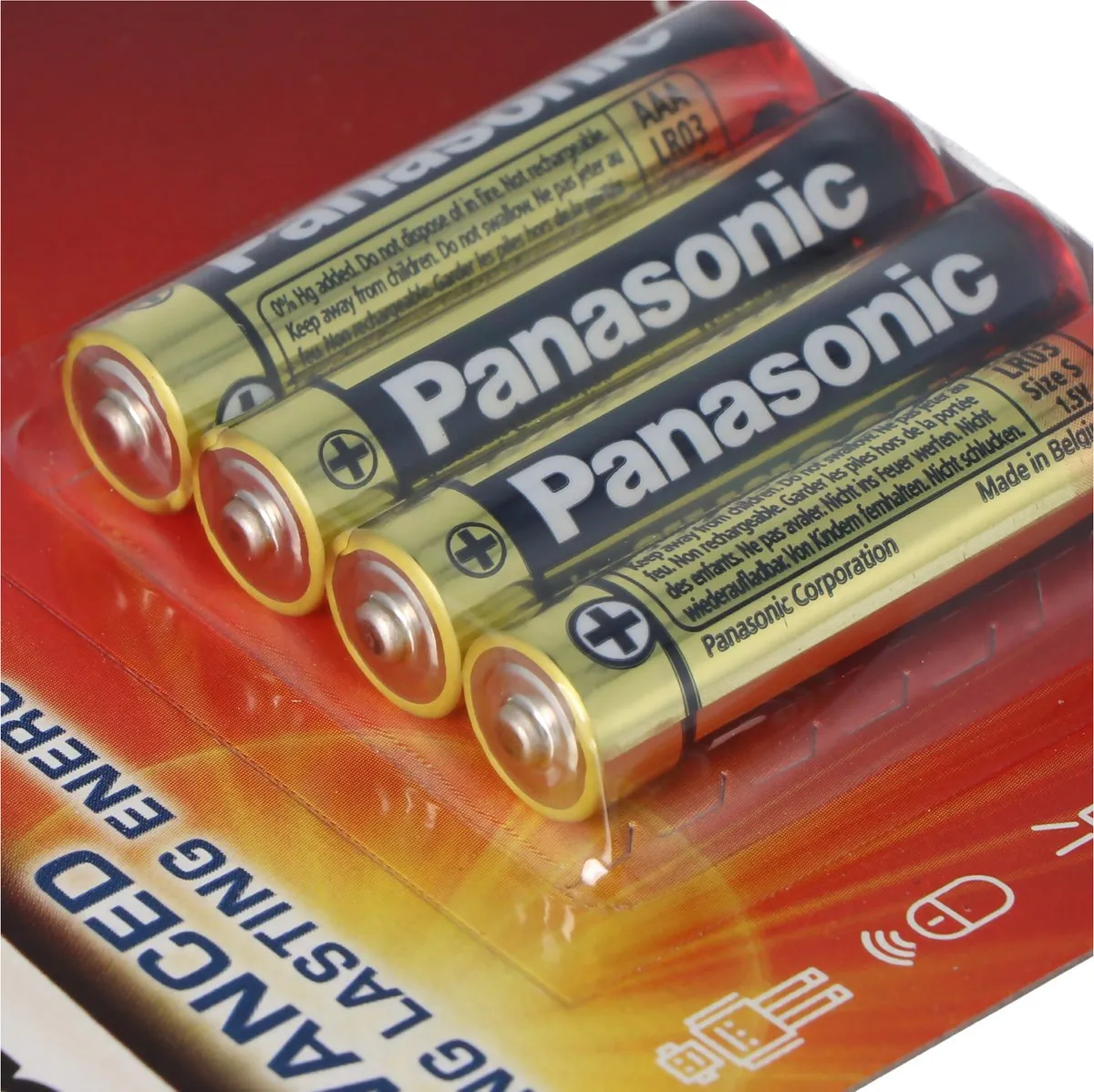Panasonic Pro Power Micro LR03PPG AAA Batterijen - 8 Stuks