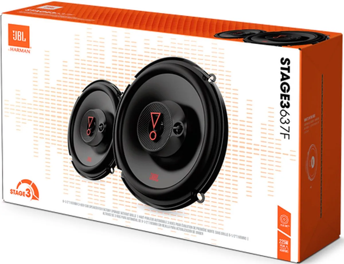 JBL Stage3 637F Autospeakers - 225W - 3-weg Triaxiaal - 2x165mm - afbeelding 6 van 6