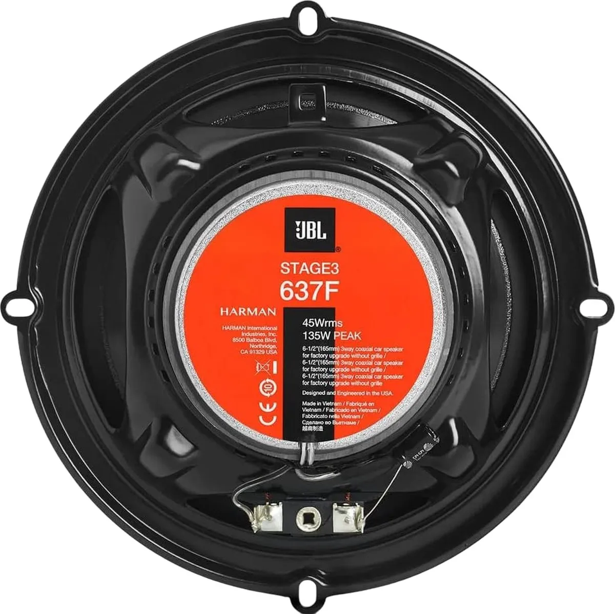 JBL Stage3 637F Autospeakers - 225W - 3-weg Triaxiaal - 2x165mm