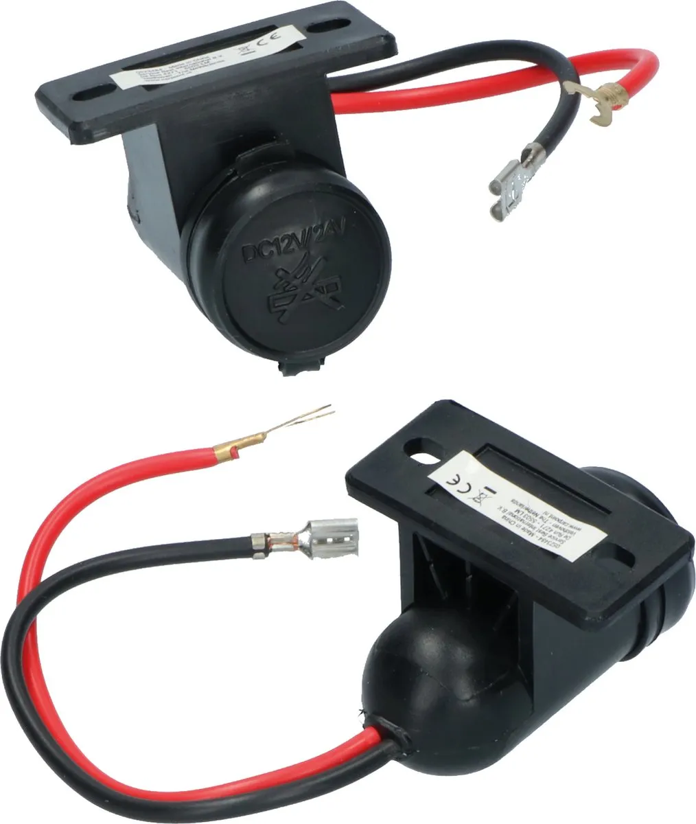 Carpoint 1-Weg Opbouw Stekkerdoos 12V/24V 15A - 21mm - IP44