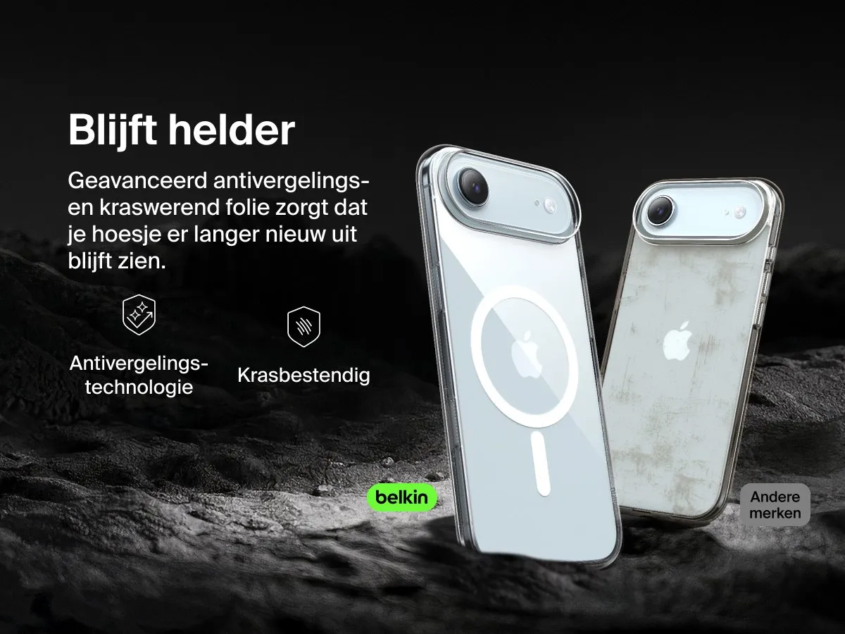 Belkin SheerForce Clear Hoesje iPhone 17 Air MSA033HQCL - Transparant