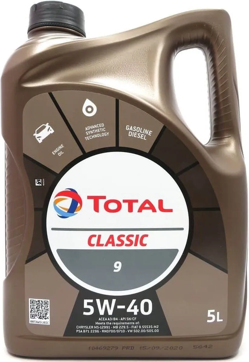 Total Classic 9 5W40 Motorolie