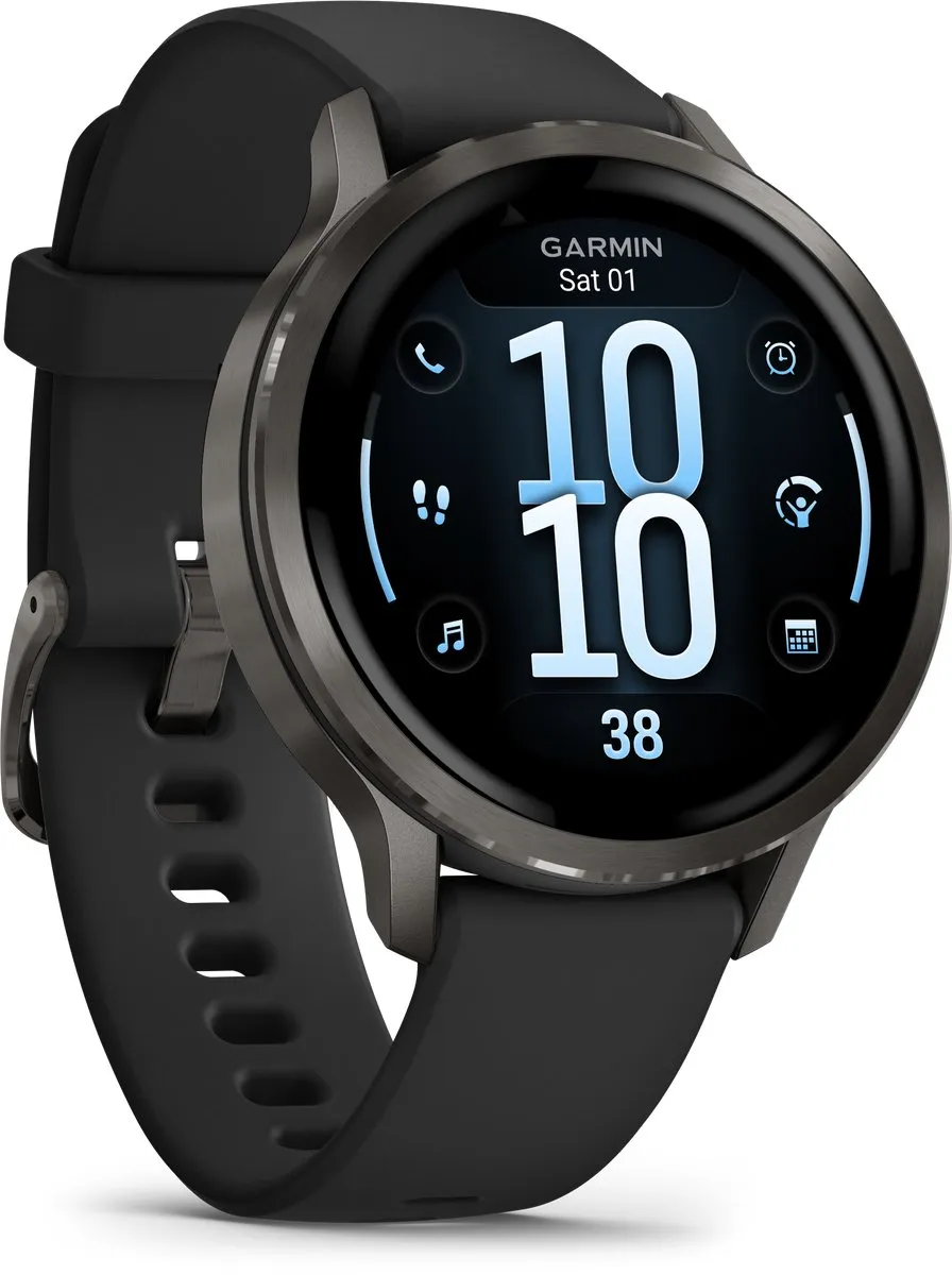 Garmin Venu 4 - Multisport smartwach - 41 mm - AMOLED - Slate Grijs/Zwart