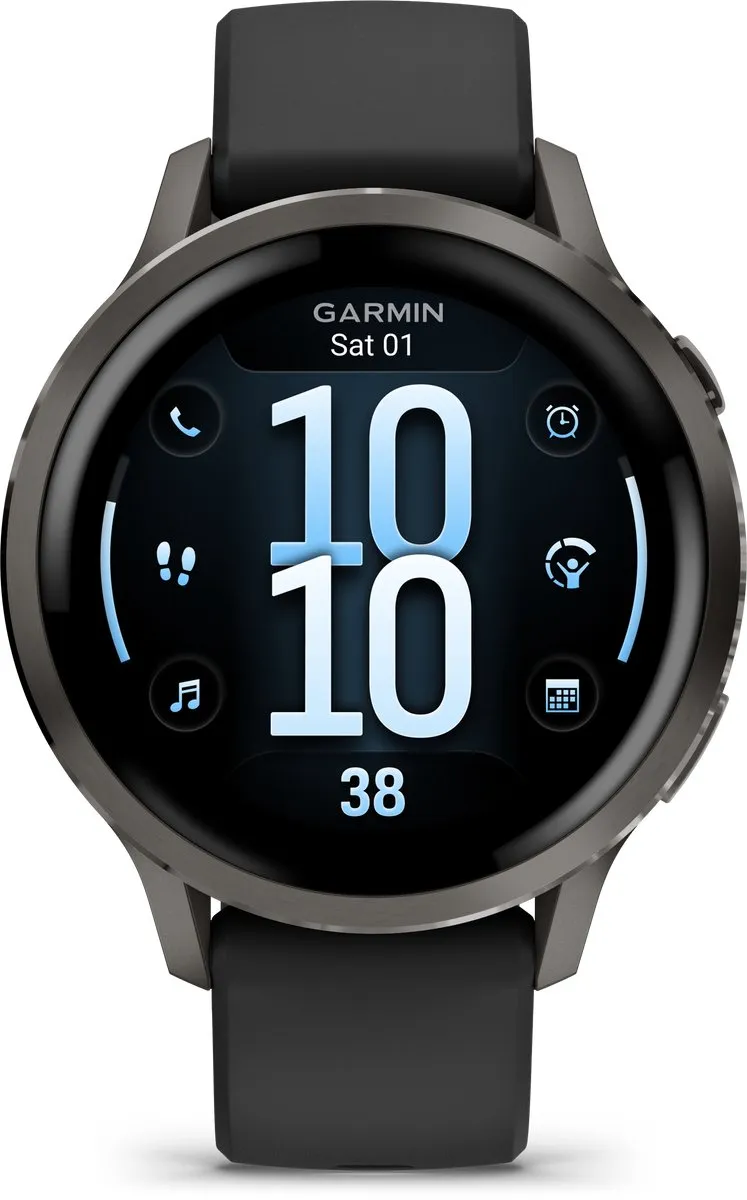 Garmin Venu 4 - Multisport smartwach - 41 mm - AMOLED - Slate Grijs/Zwart