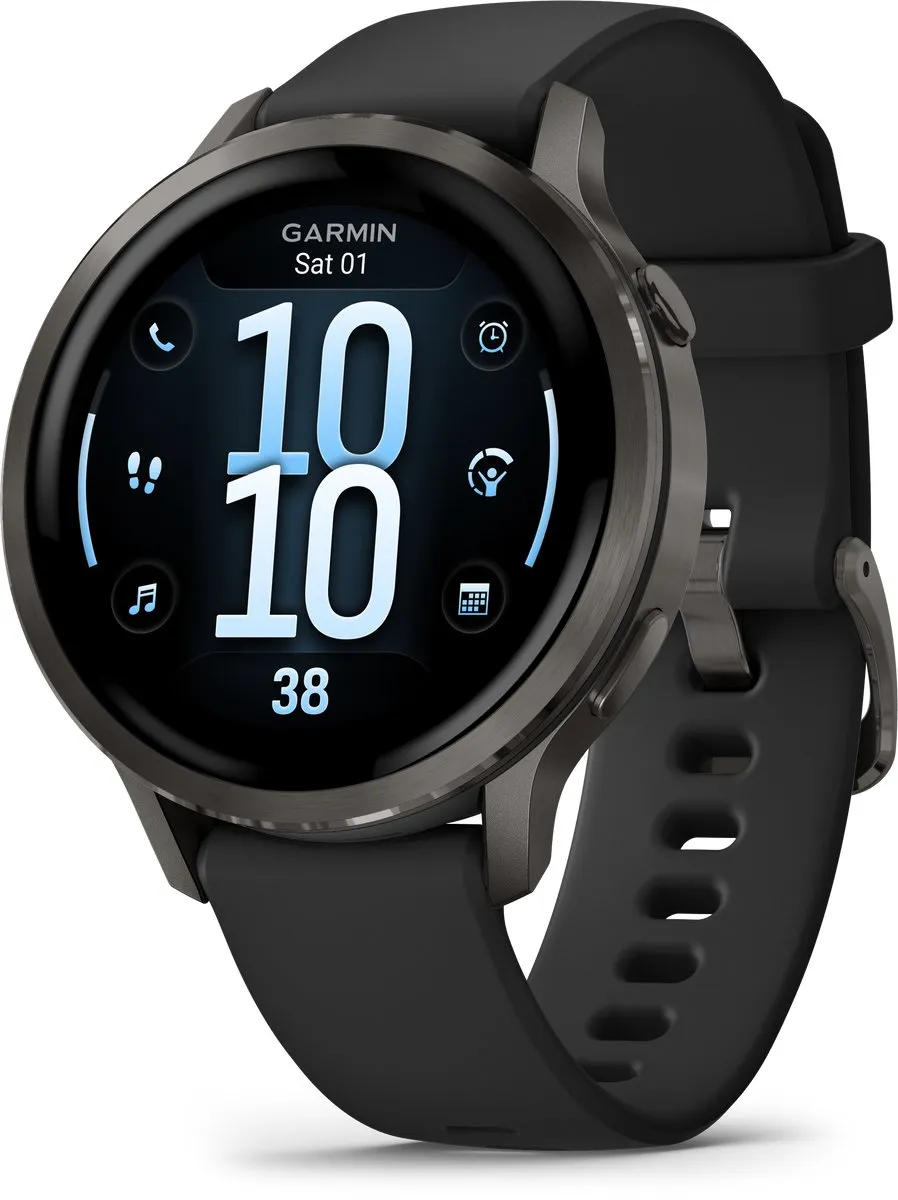 Garmin Venu 4 - Multisport smartwach - 41 mm - AMOLED - Slate Grijs/Zwart
