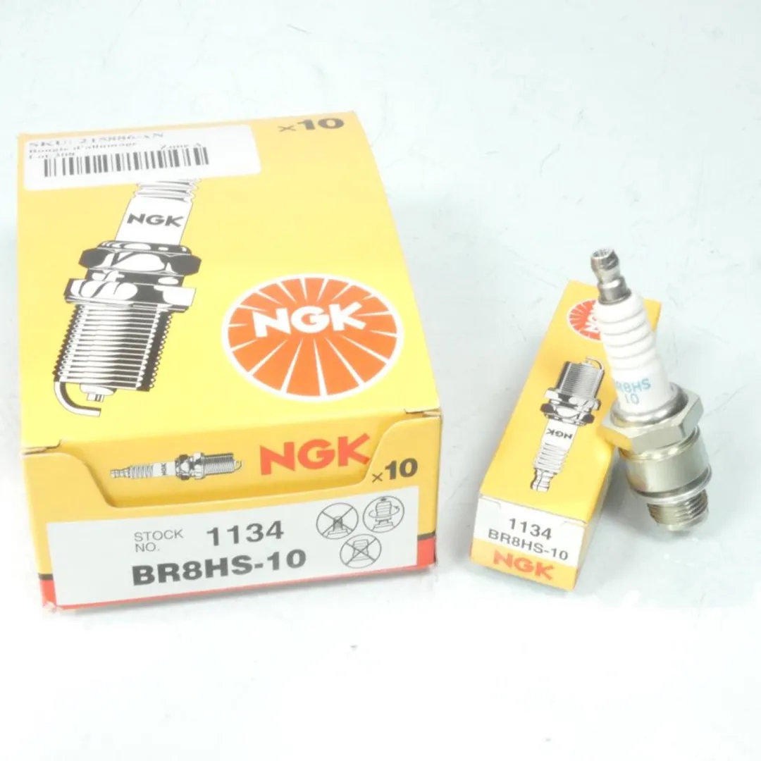 NGK BR8HS-10 Bougie Scooter Yamaha Neos 2000-2002 - Wit