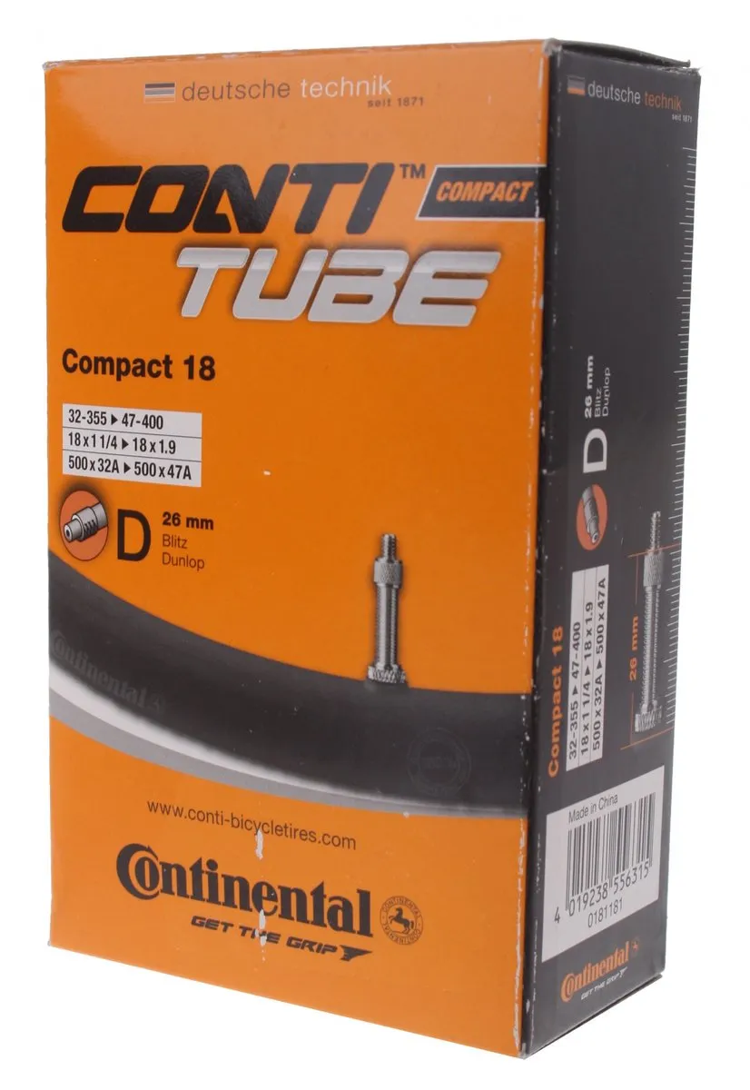 Continental Binnenband 18 Inch 32-355/47-400 - Kinderfiets - Zwart