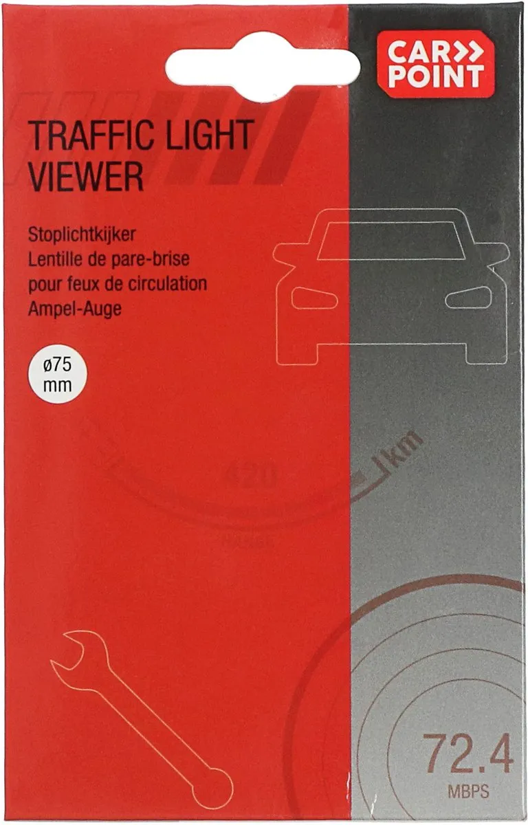 Carpoint Stoplichtkijker 7.5cm - Transparant - afbeelding 6 van 6