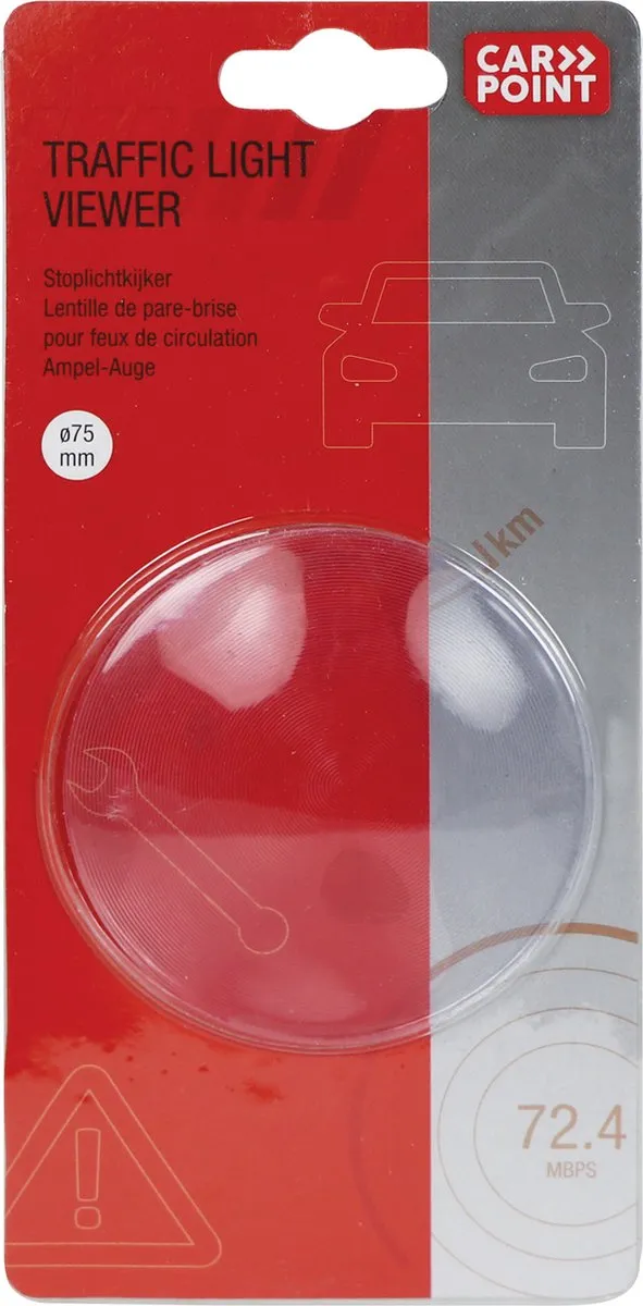 Carpoint Stoplichtkijker 7.5cm - Transparant