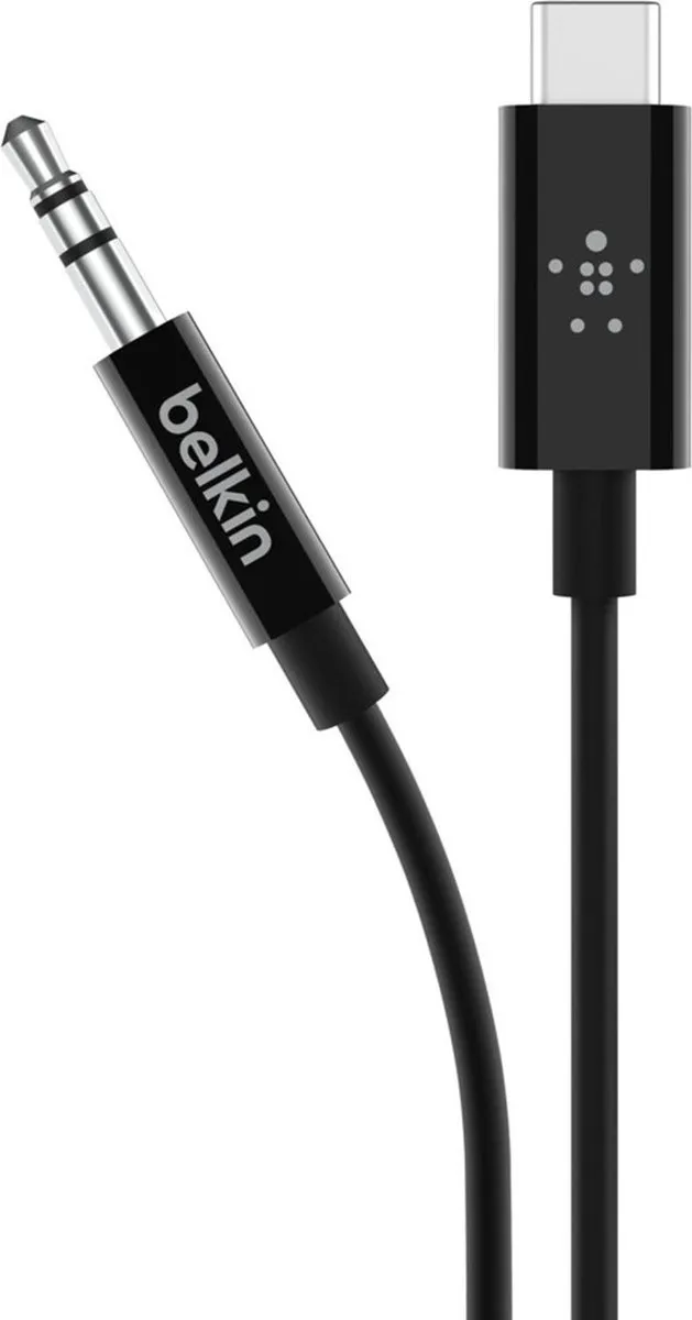 Belkin F7U079bt03-BLK USB-C naar 3.5mm Audiokabel - Zwart