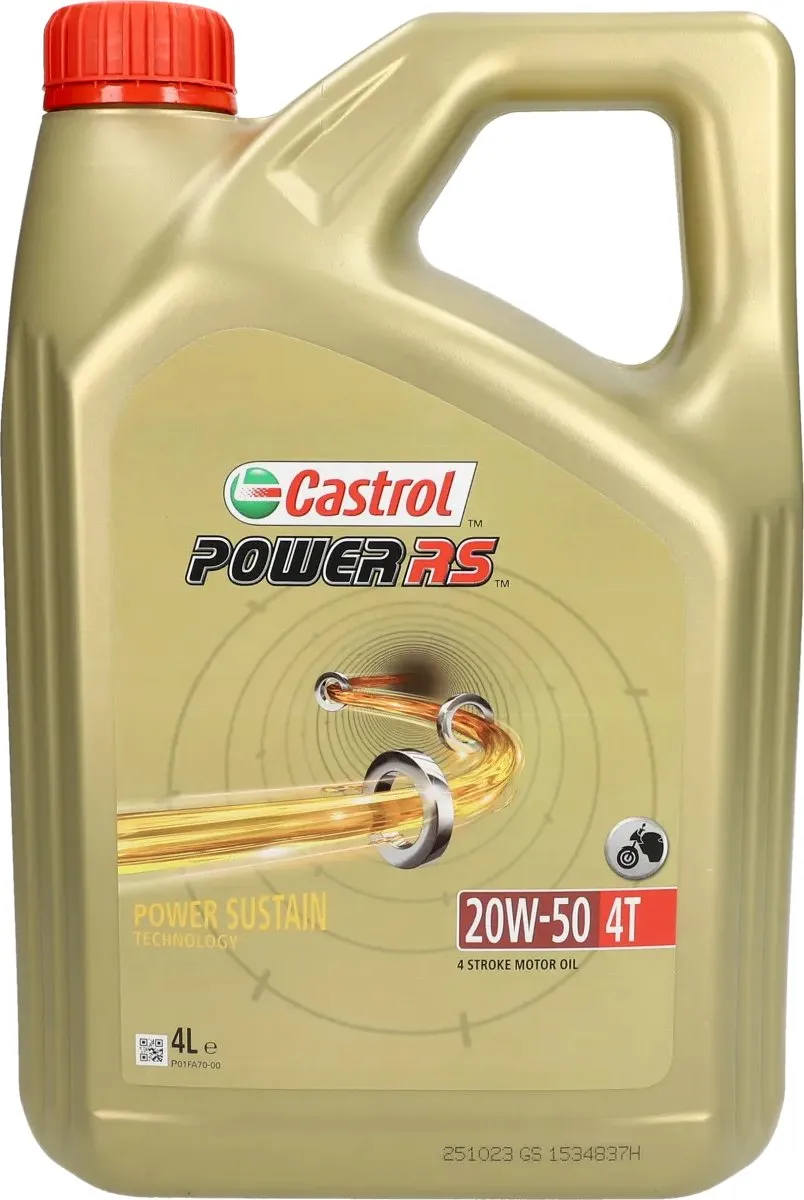 Castrol Power RS 4T 20W-50 Motorolie 4L