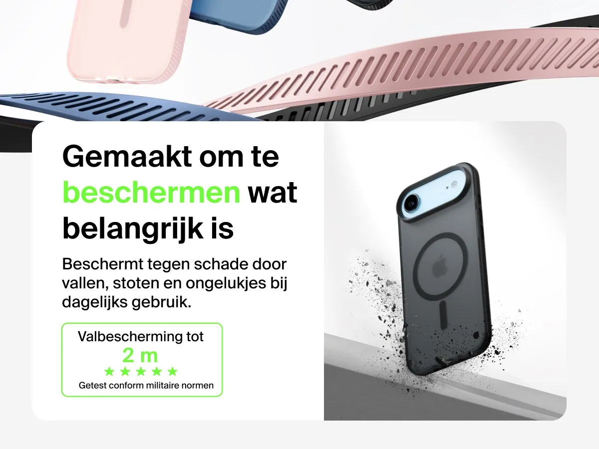 Belkin SheerForce Grip Hoesje iPhone Air - Zwart MSA037HQBK