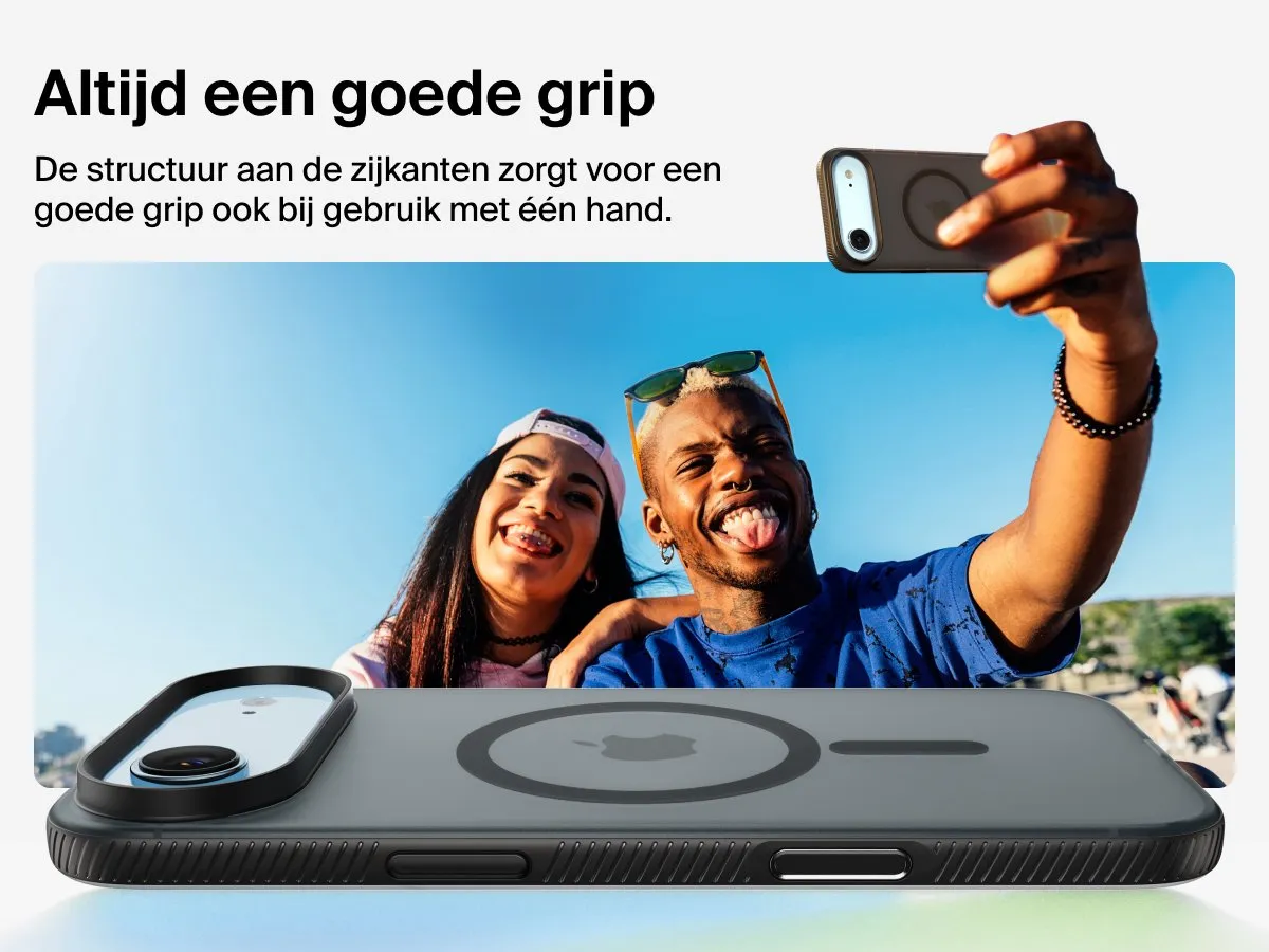 Belkin SheerForce Grip Hoesje iPhone Air - Zwart MSA037HQBK - afbeelding 6 van 6