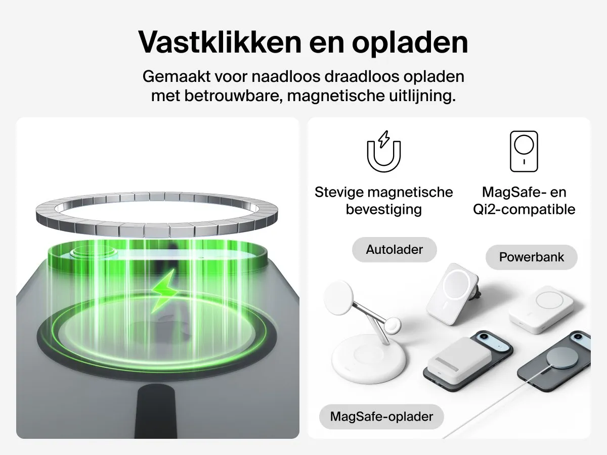 Belkin SheerForce Grip Hoesje iPhone Air - Zwart MSA037HQBK