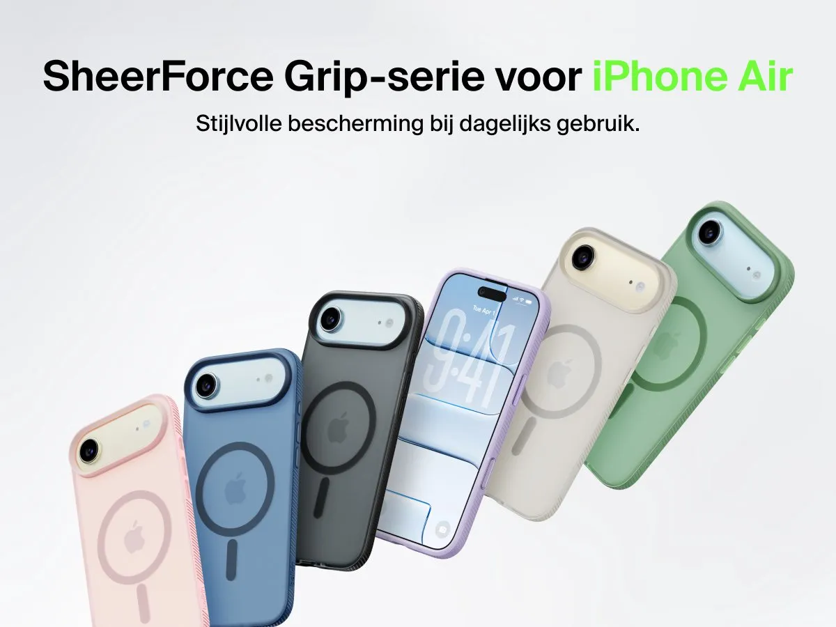 Belkin SheerForce Grip Hoesje iPhone Air - Zwart MSA037HQBK