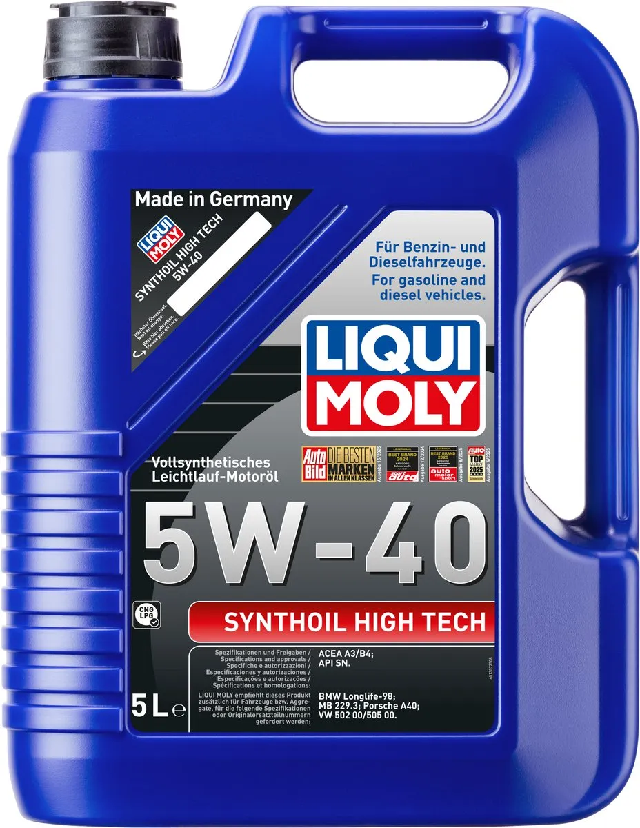Liqui Moly 5W40 A3/B4 Motorolie 5L