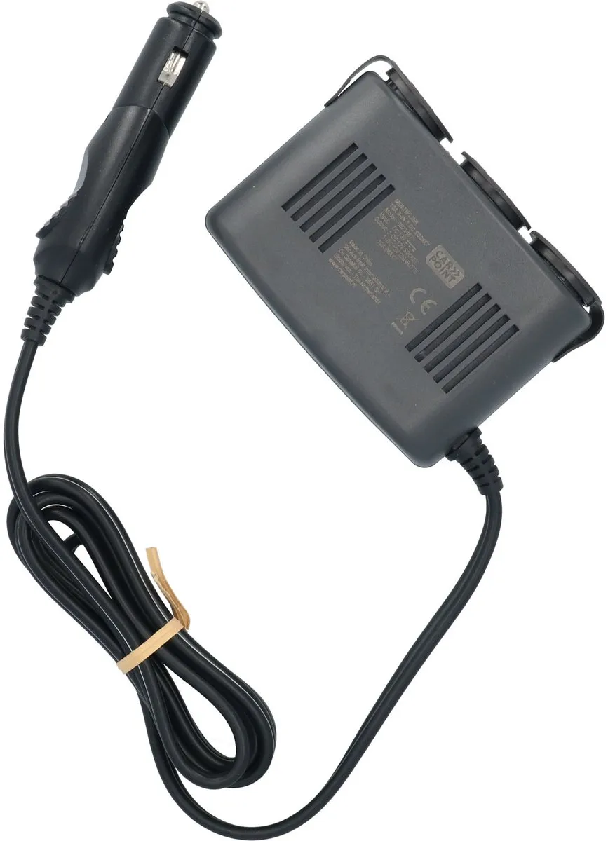 Carpoint LED 3-weg Aanstekerdoos 12V 10A - Zwart