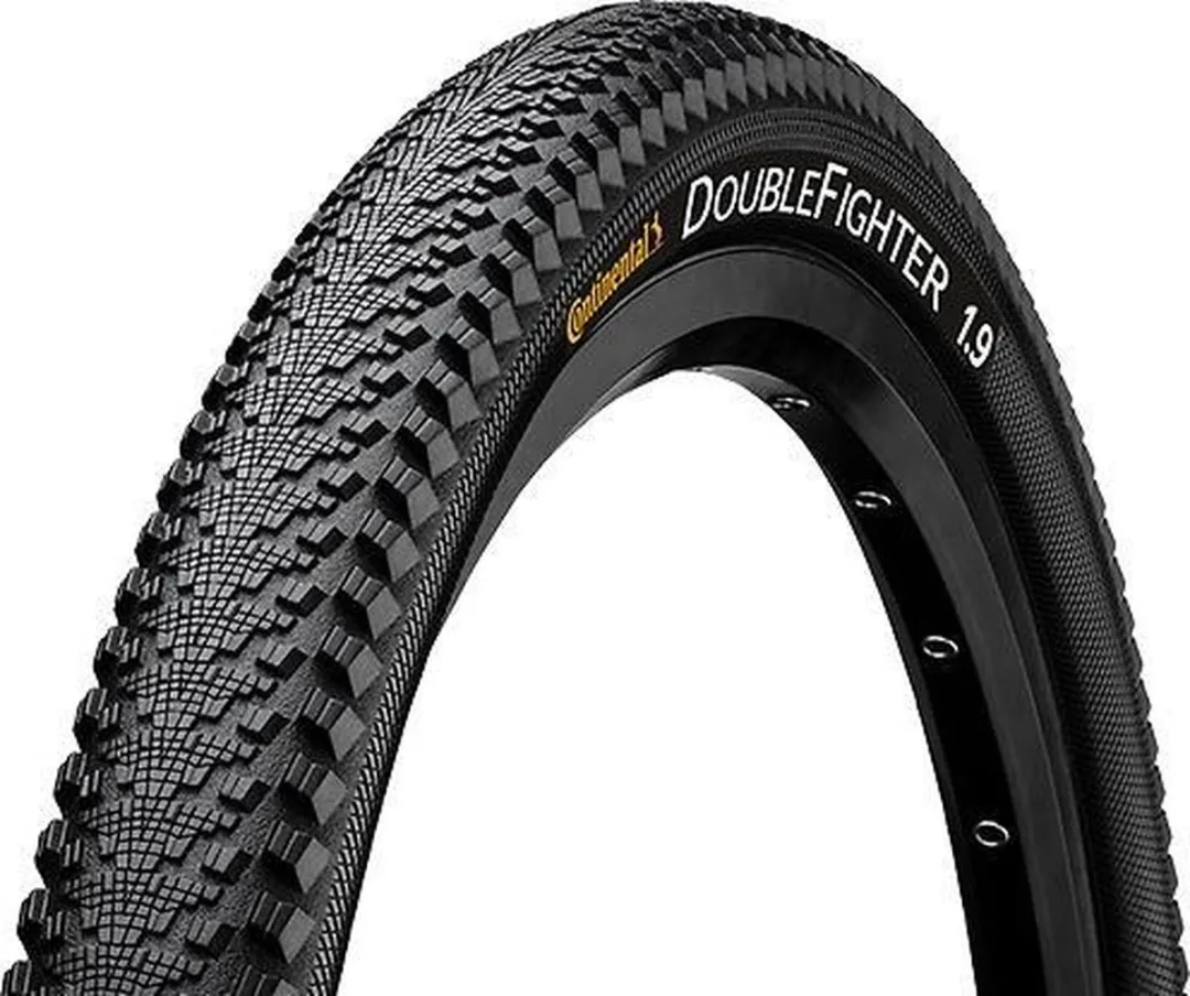 Continental DoubleFighter III 28/29x2.00 622mm Buitenband - Zwart met reflectie