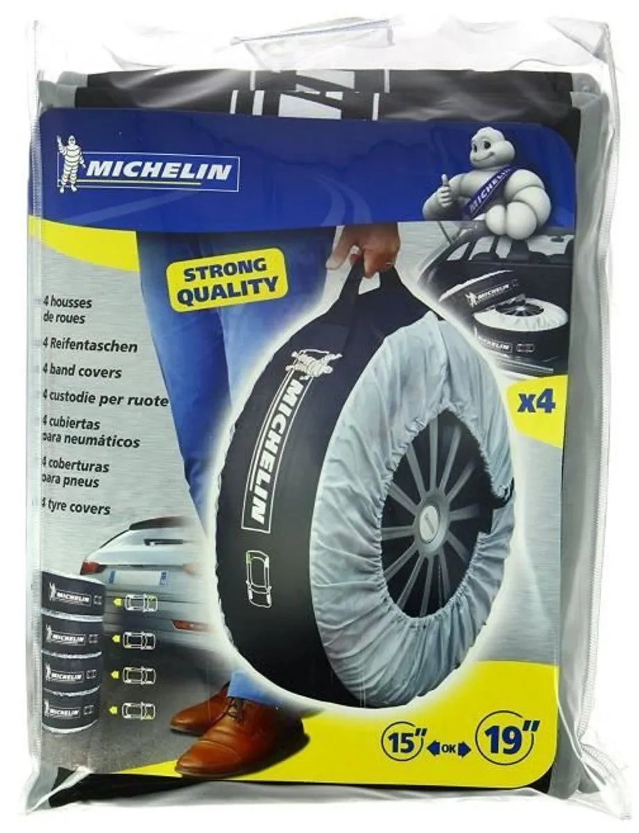 Michelin Velgbandhoezen Set 4 Stuks - Grijs/Zwart