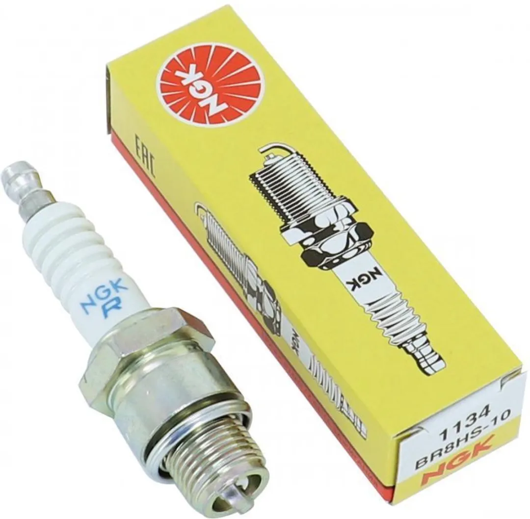 NGK Bougie BR8HS-10 - Scooter MBK 100 Nitro 1999-2003 - Wit