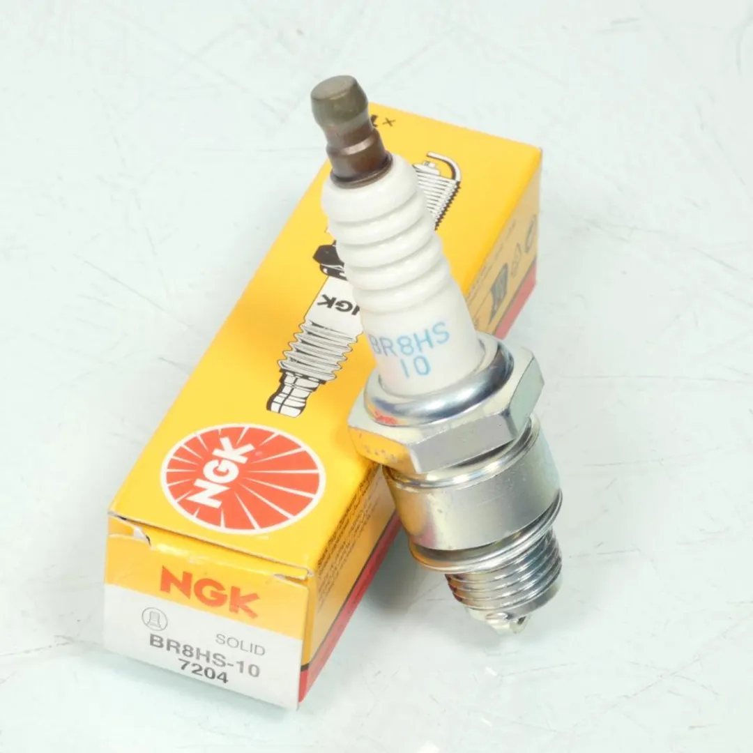 NGK Bougie BR8HS-10 - Scooter MBK 100 Nitro 1999-2003 - Wit