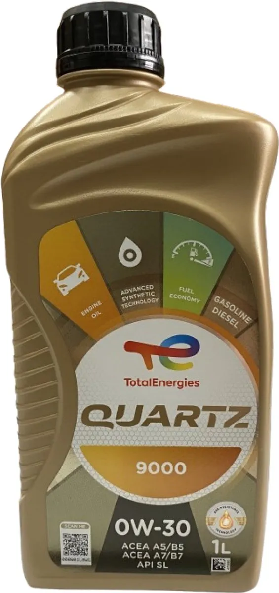 Total Quartz 9000 Fuel Economy 0W-30 Motorolie 1L