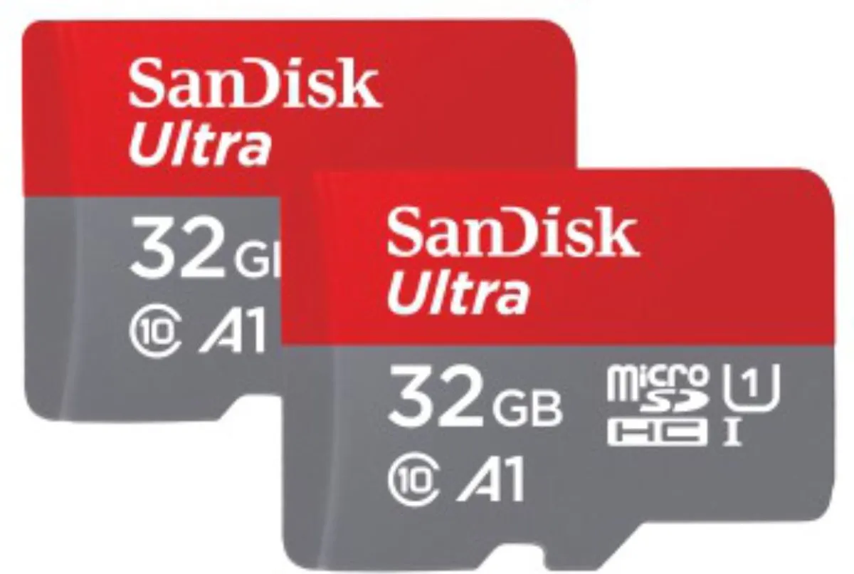SanDisk MicroSDHC Ultra Android 32GB - 2 Stuks