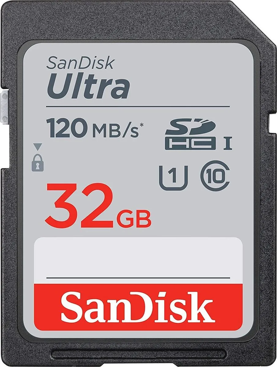 SanDisk Ultra 32GB SDHC-kaart Class 10 UHS-I