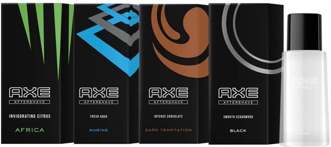 AXE After Shave - MIX - Africa / Marine / Dark Temptation / Black - 4 x 100 ml - Voordeelverpakking