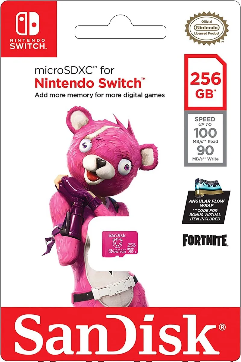 SanDisk Nintendo Switch MicroSDXC 256GB SDSQXAO-256G-GN6ZG