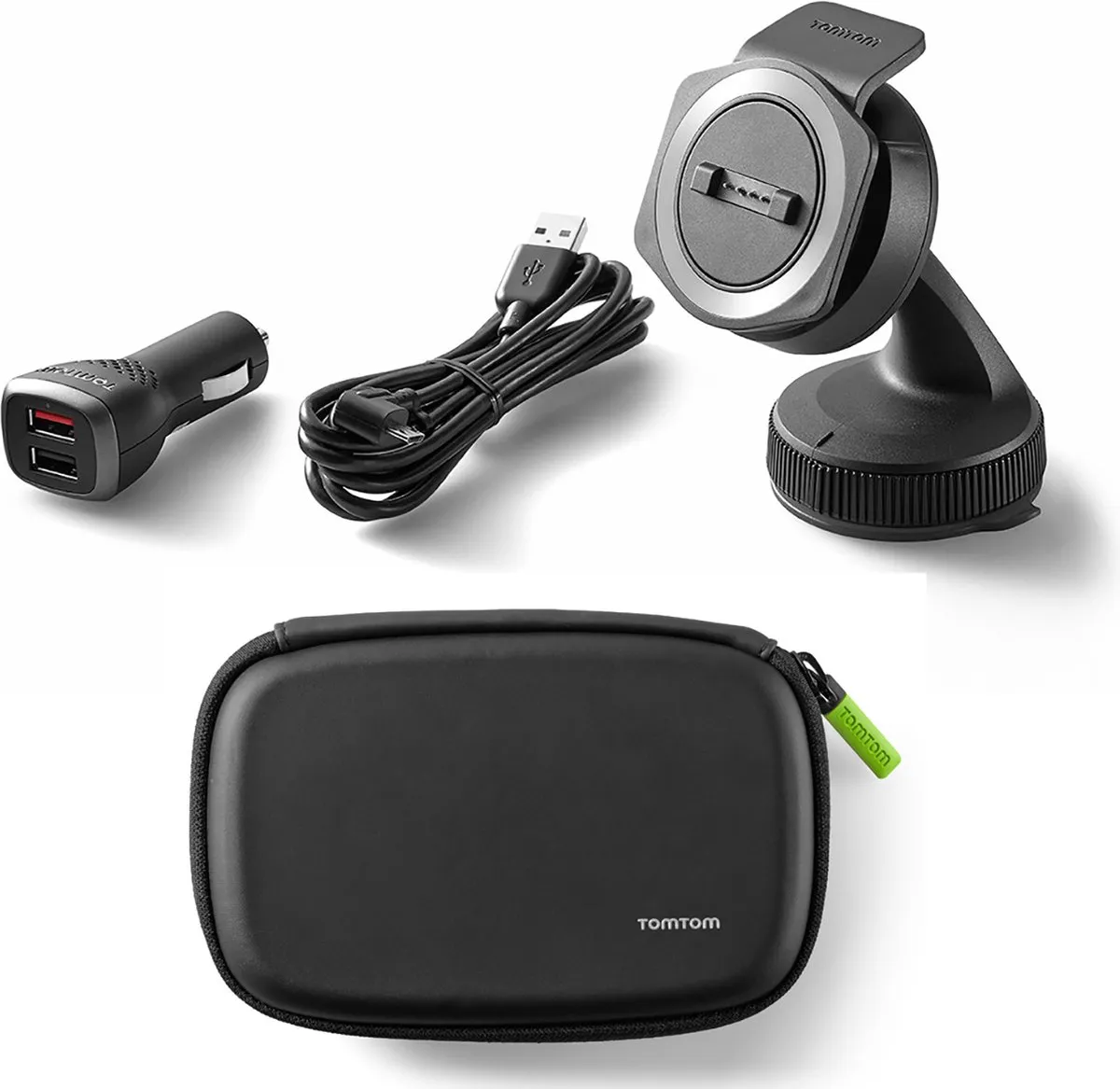 TomTom Rider Car Mounting Kit - Autohouder & Hoes - Zwart