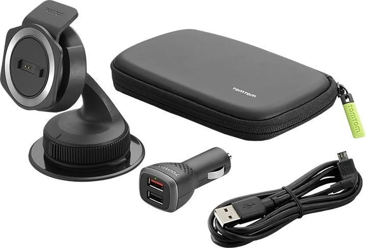 TomTom Rider Car Mounting Kit - Autohouder & Hoes - Zwart