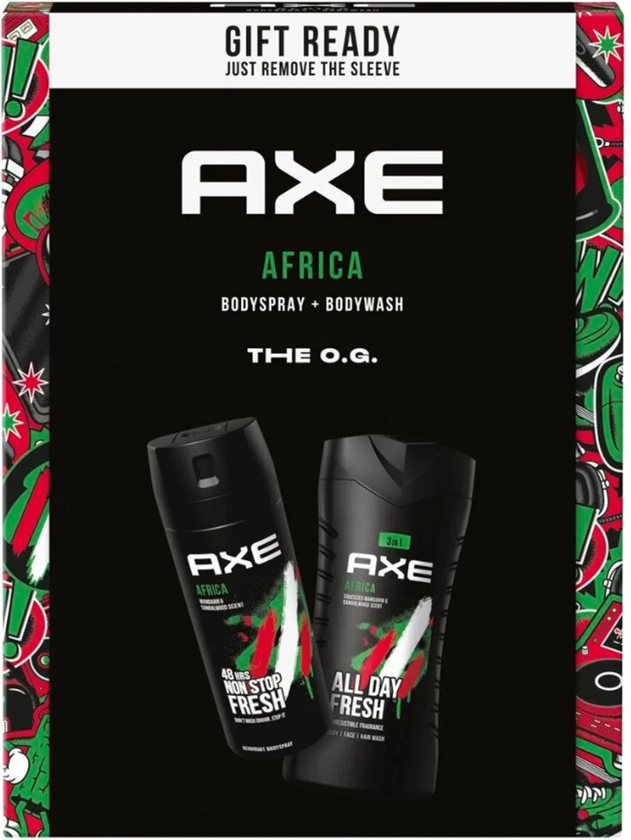 Axe Afrika Bodyspray & Bodywash Geschenkset 400ml