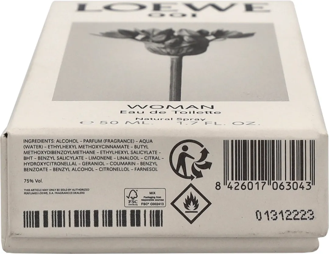 Loewe 001 Vrouw Eau de Toilette 50ml - afbeelding 6 van 6