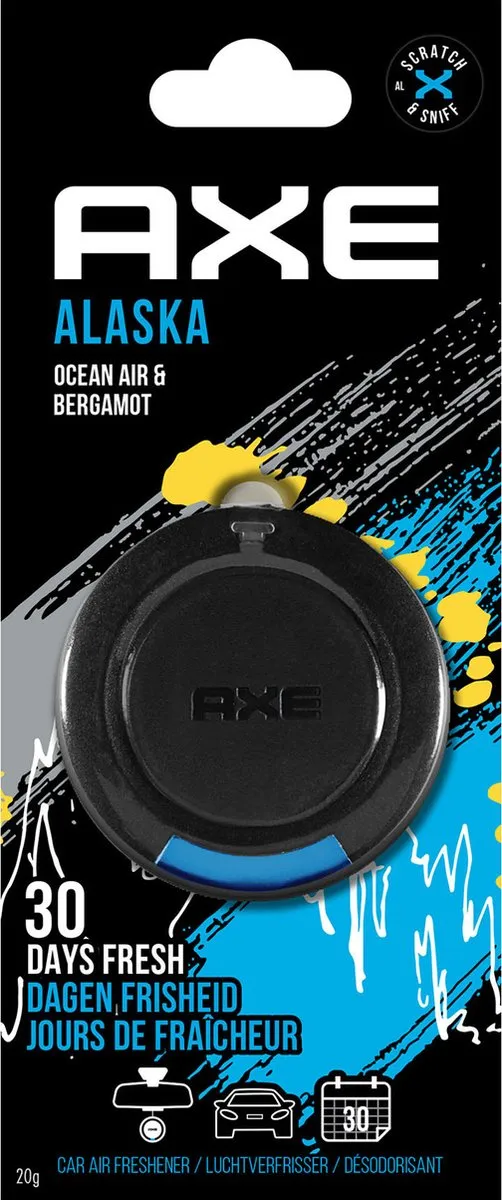 Axe Geurhanger Alaska - Zwart/blauw
