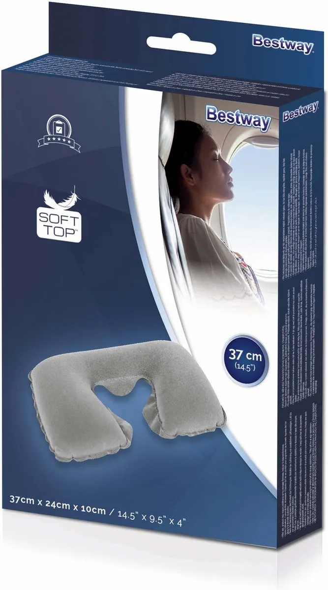 Bestway Opblaasbaar Nekkussen 46x28cm - Groen
