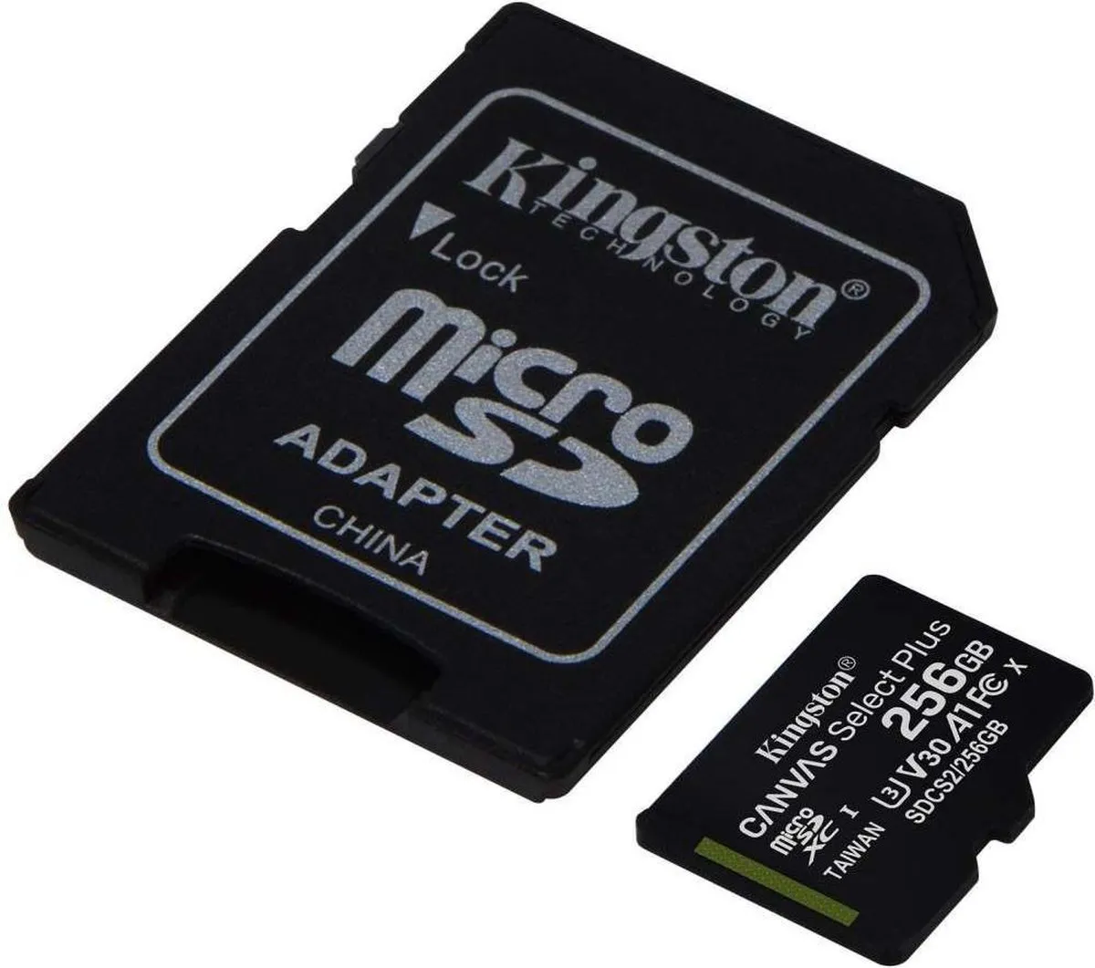 Kingston Canvas Select Plus microSD 256GB - inclusief SD-adapter