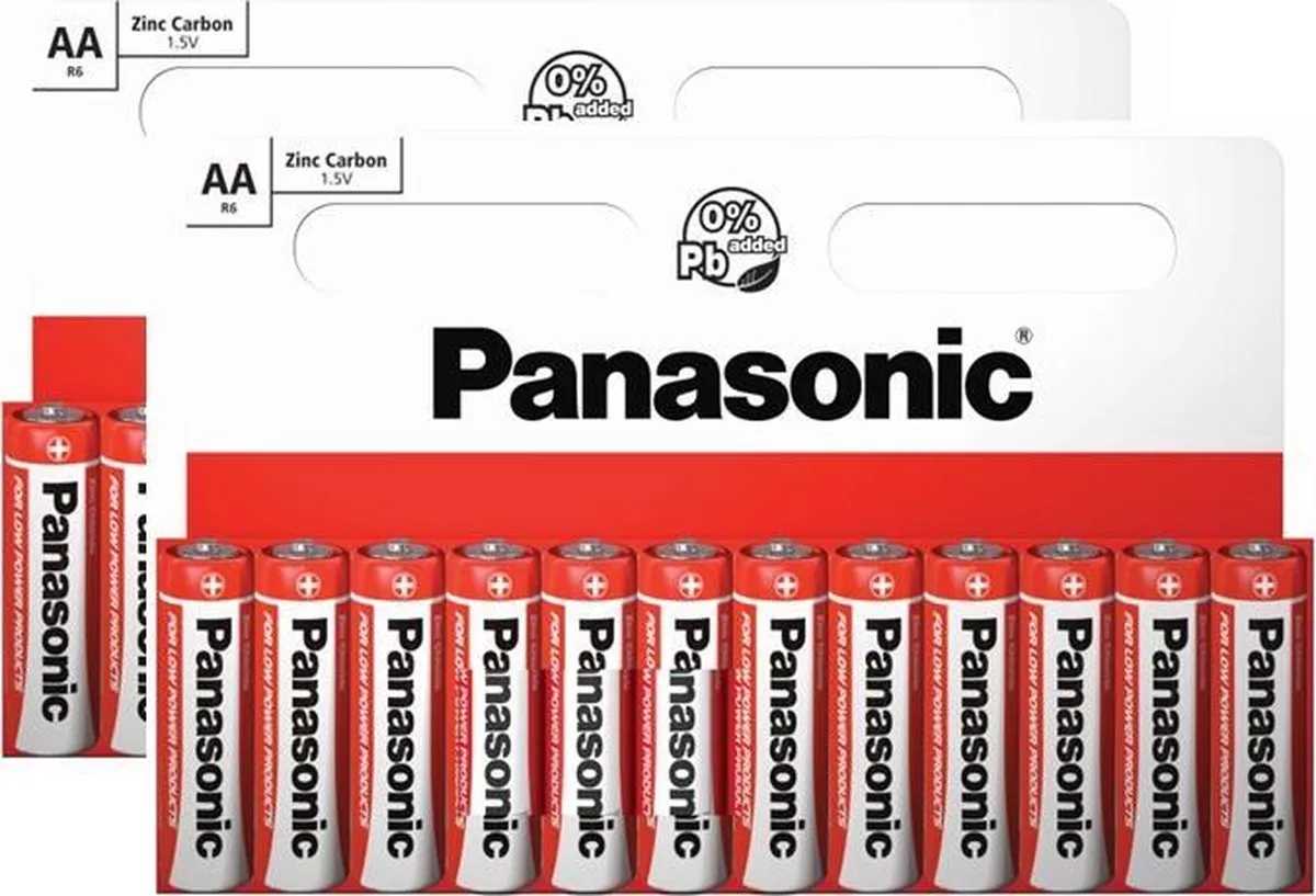 Panasonic AA Batterijen R6RZ/12hh - 12 Stuks