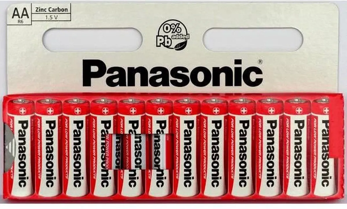 Panasonic AA Batterijen R6RZ/12hh - 12 Stuks