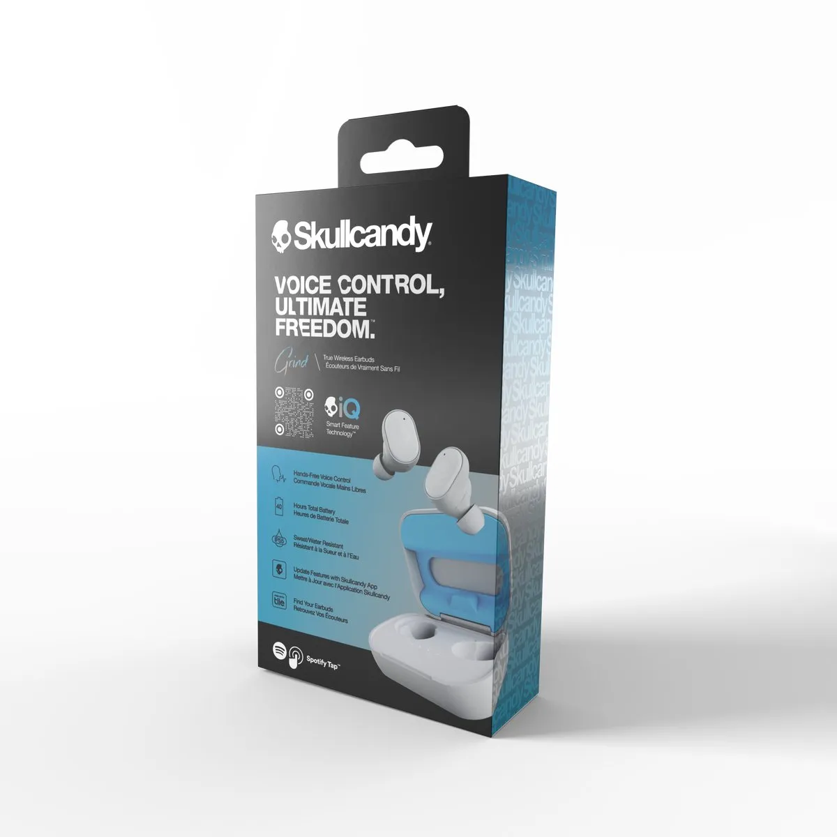 Skullcandy Grind Oordopjes Draadloos - Lichtgrijs/Blauw - afbeelding 6 van 6