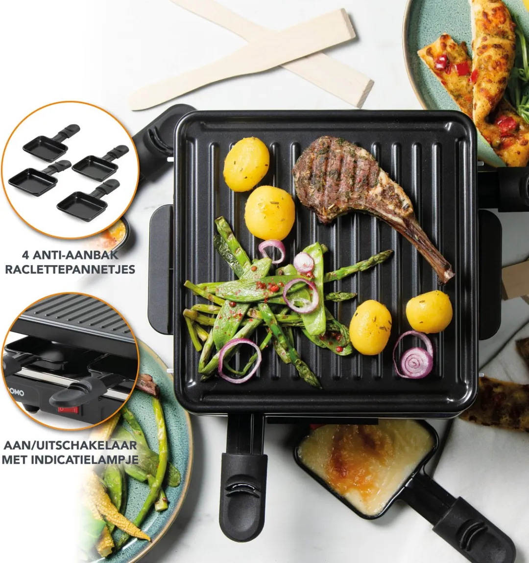 Domo DO9147G Gourmetstel 4 Personen - 600W