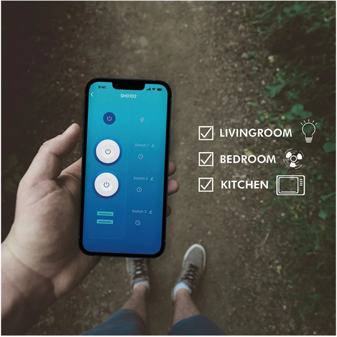 Logilink SH0102 Wi-Fi Smart Stopcontact - 2x wit