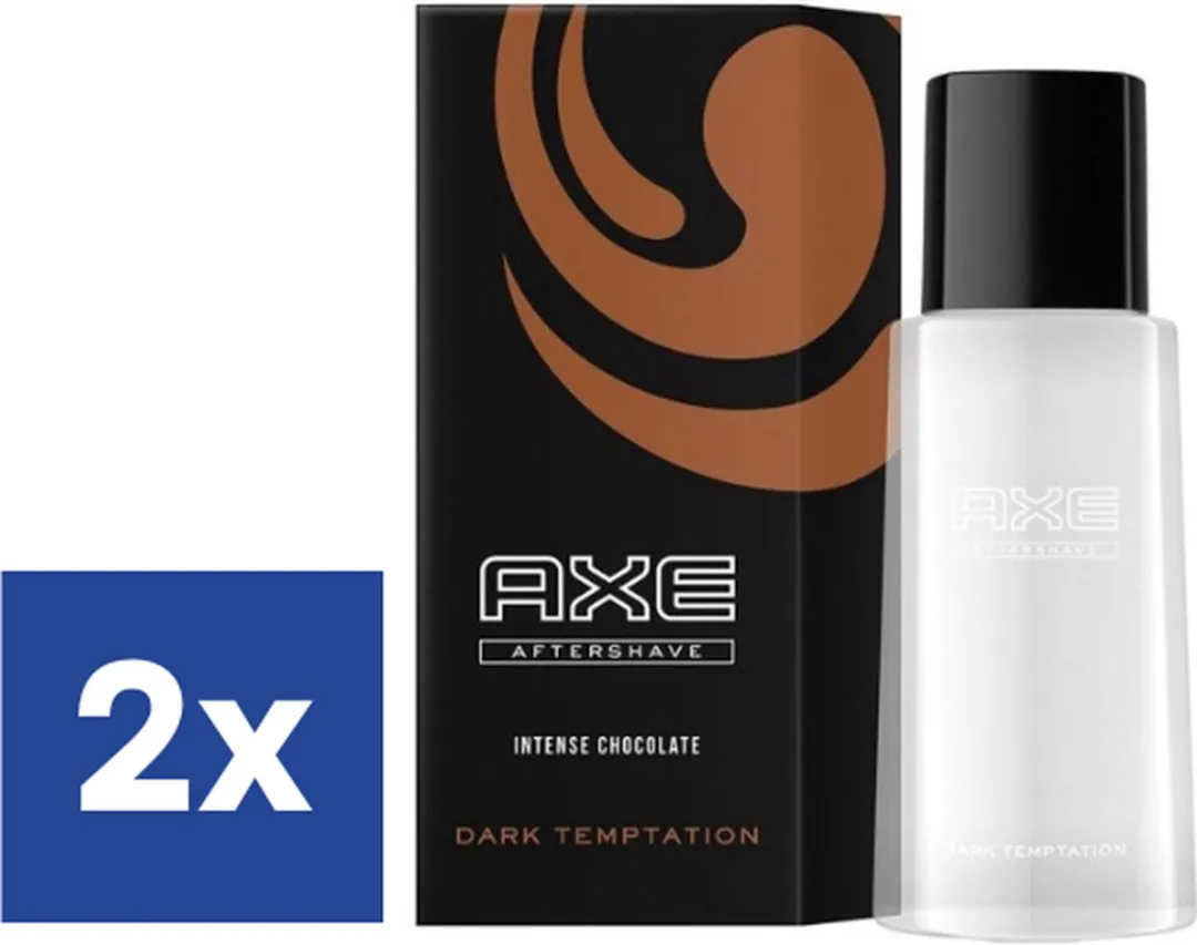 Axe Men Intense Chocolate Aftershave - 2x100ml