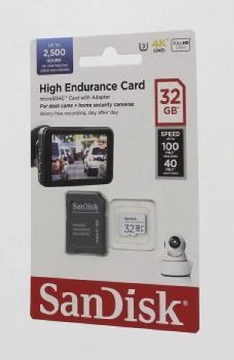 SanDisk High Endurance SDSQQNR-032G-GN6IA microSDHC 32GB - UHS-I U3 V30 - afbeelding 6 van 6