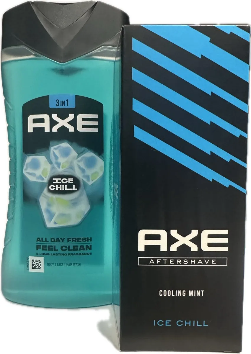 Axe Ice Chill 3-in-1 Douchegel & Aftershave - 250ml + 100ml