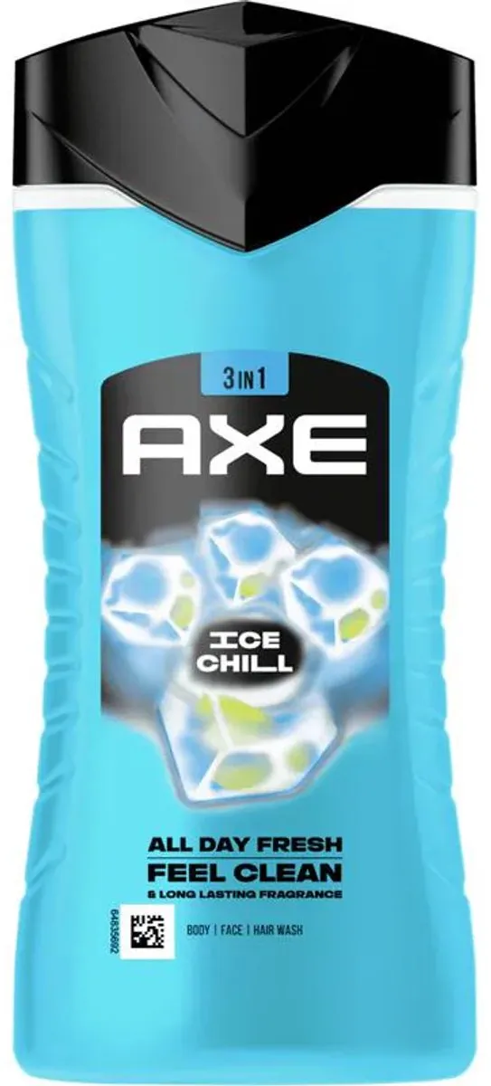 Axe Ice Chill 3-in-1 Douchegel & Aftershave - 250ml + 100ml